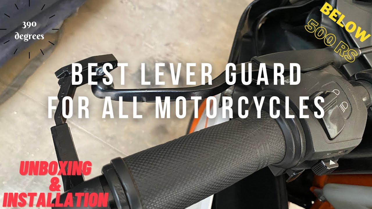 Brake and clutch lever guard below 500 INR for all motorcycles | Unboxing and Installation | KTM