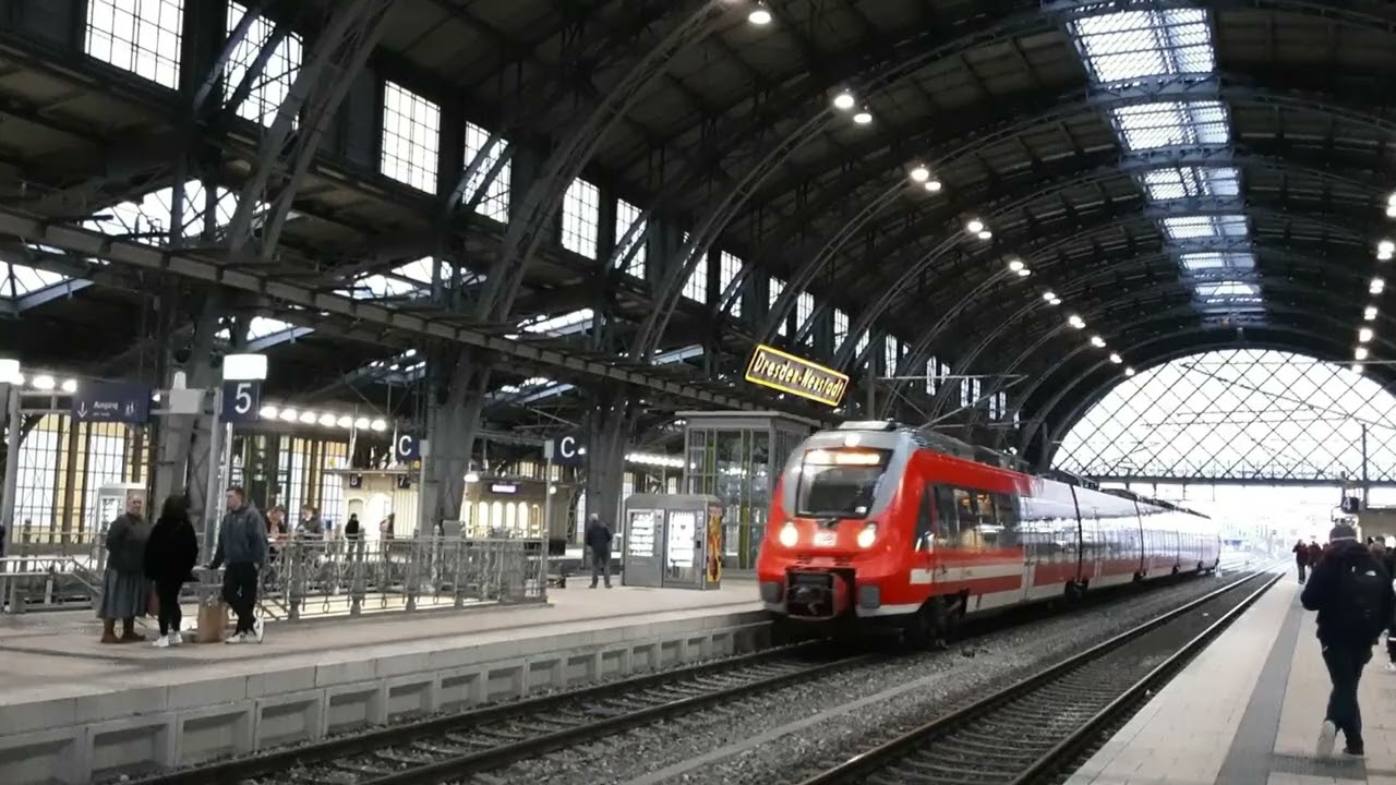 Bahnhof Dresden Neustadt(Teil16 & 17.3) mit S-Bahn Dresden S1,S2,S8, RV, FV & GV in Dresden, Sachsen