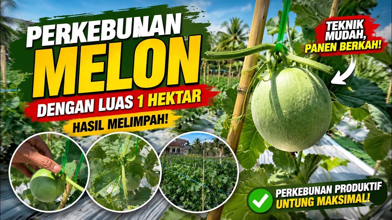 Perkebunan Melon 1 Hektar