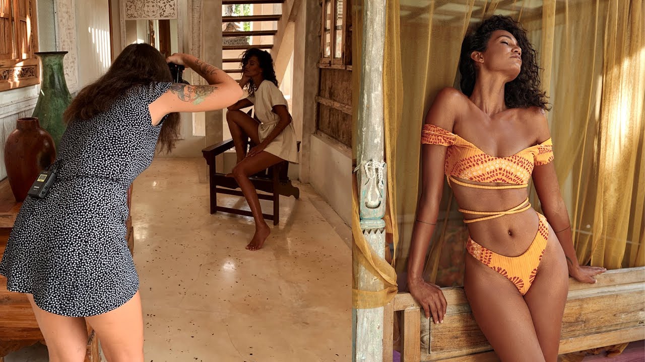 BALI Indoor to outdoor Natural Light photoshoot Behind the Scenes