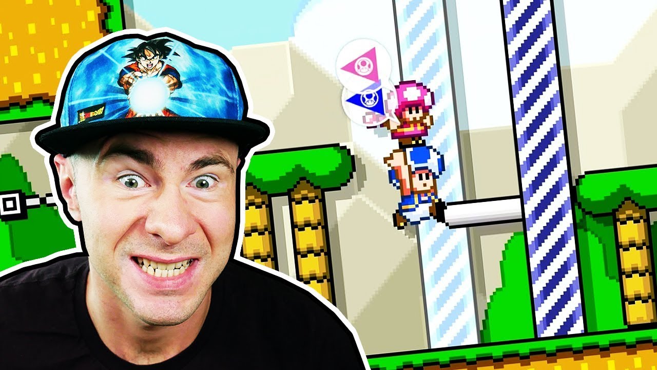 The BEST and WORST teamwork all in one video // Mario Maker 2 Co-op