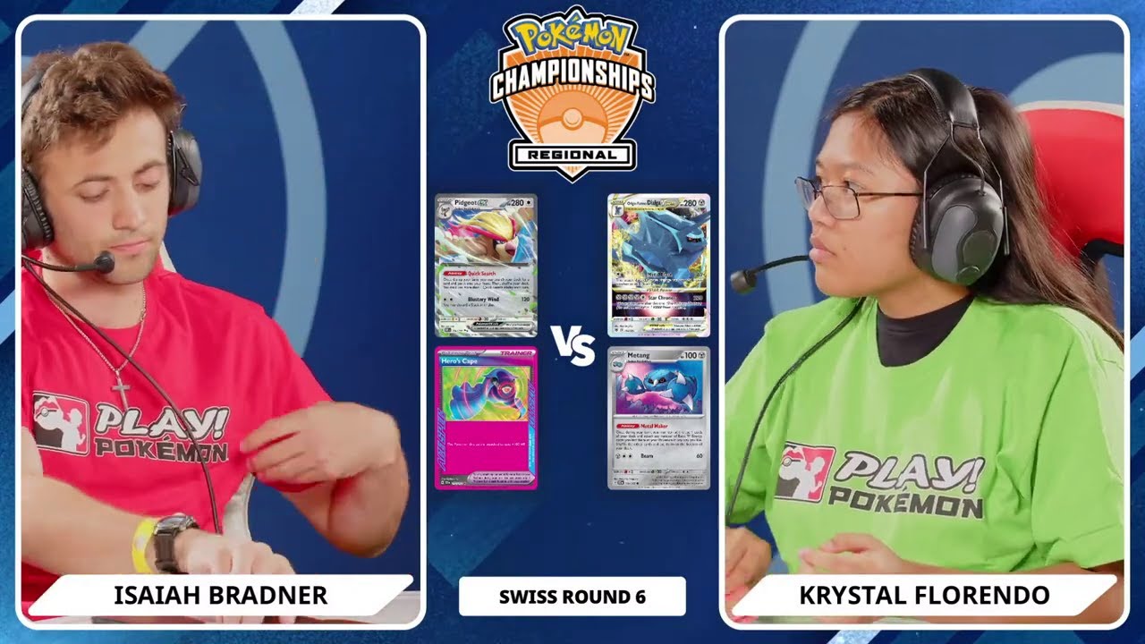 TCG Isaiah Bradner Vs Krystal Florendo - 2024 Pokémon Los Angeles Regional Championships Swiss R6