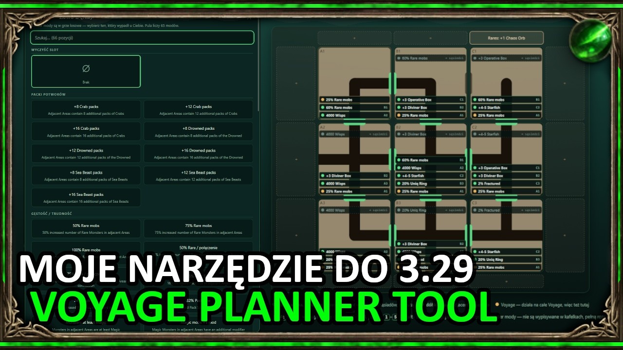 Zrobiłem narzędzie do VOYAGE za DARMO (PoE1 3.29 Voyage Planner)