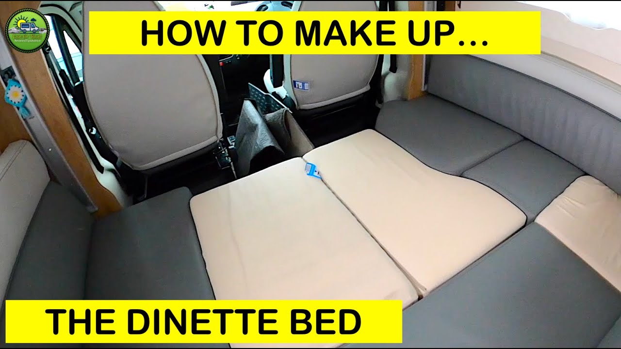 How to Make up the Dinette Bed in a Roller Team T-Line 590 Motorhome