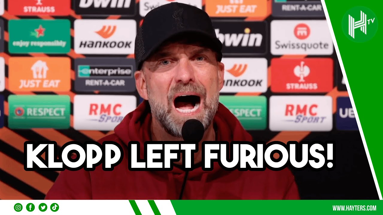 Jurgen Klopp FURIOUS as press conference INTERRUPTED by Toulouse fans CHANTING!