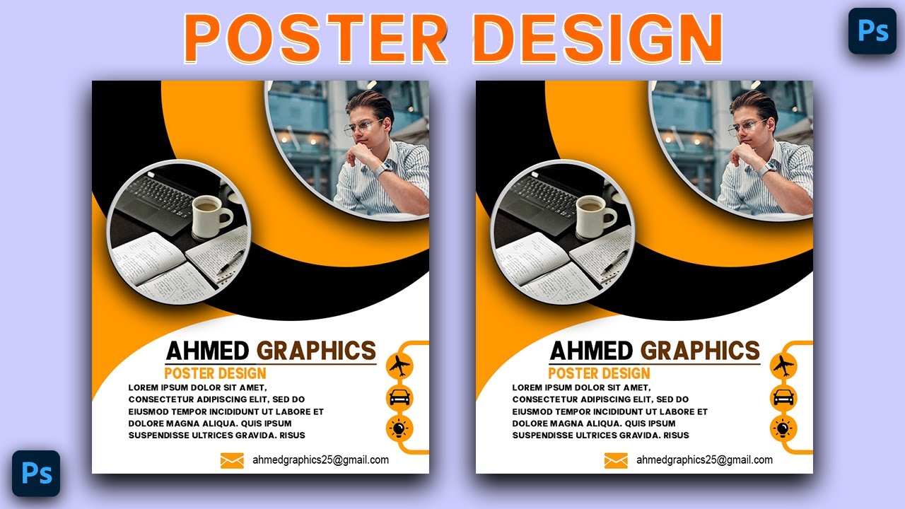 baro sida loo sameeyo poster | how to make poster in photoshop
