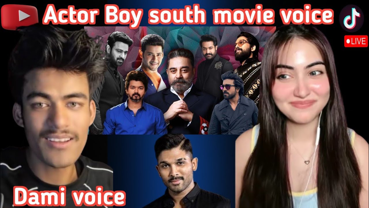 Actor Boy south movie voice with indian girl Ria tiktok live ramailo