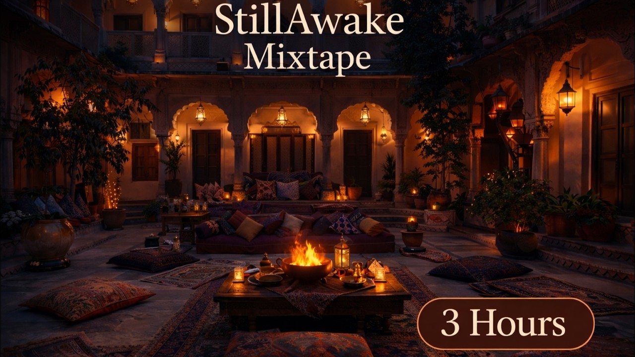 3 Hours Relaxing Night Lo-Fi Hip Hop | Desi Vibes for Study & Calm