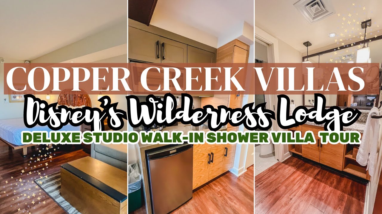 Copper Creek Villas at Disney's Wilderness Lodge/Deluxe Studio Walk-In Shower Room Tour