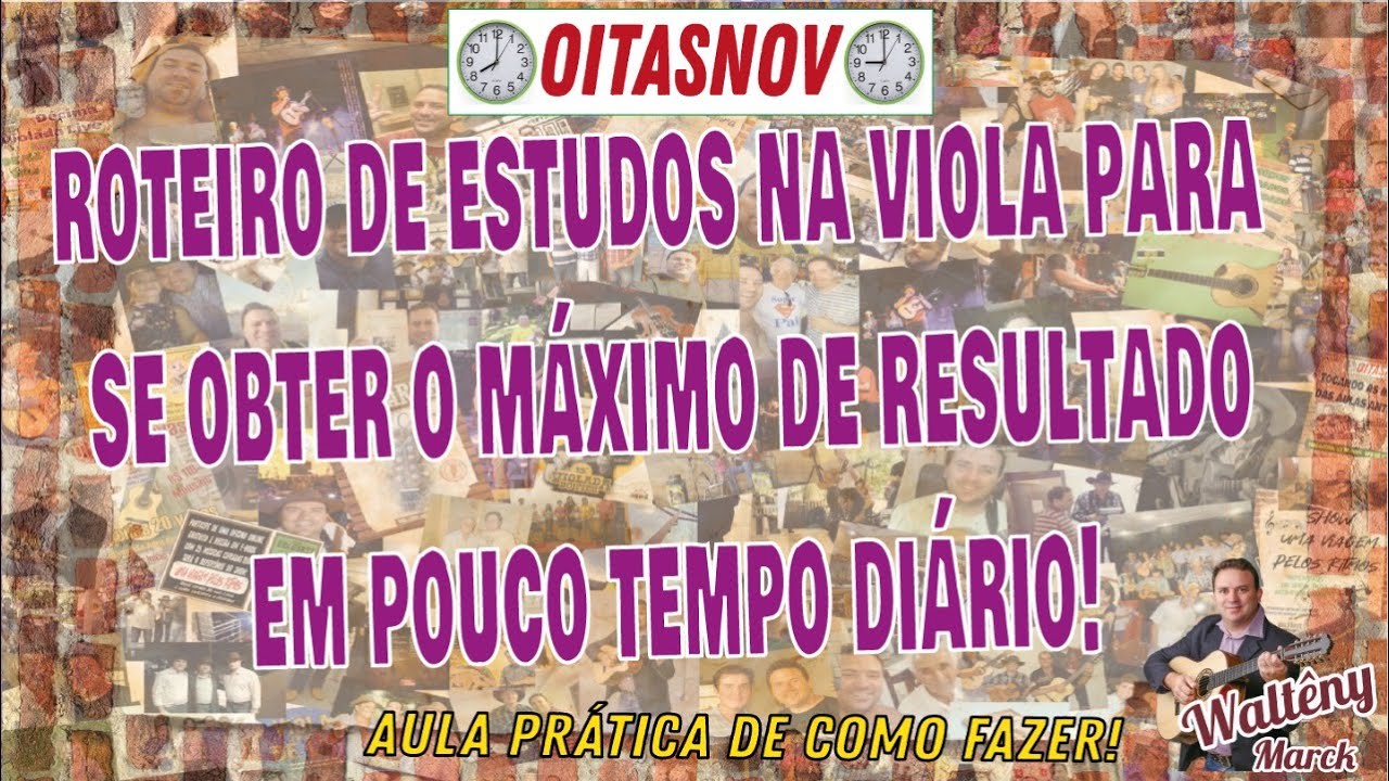 Roteiro de estudos de viola para se obter o máximo de resultado em pouco tempo diário.
