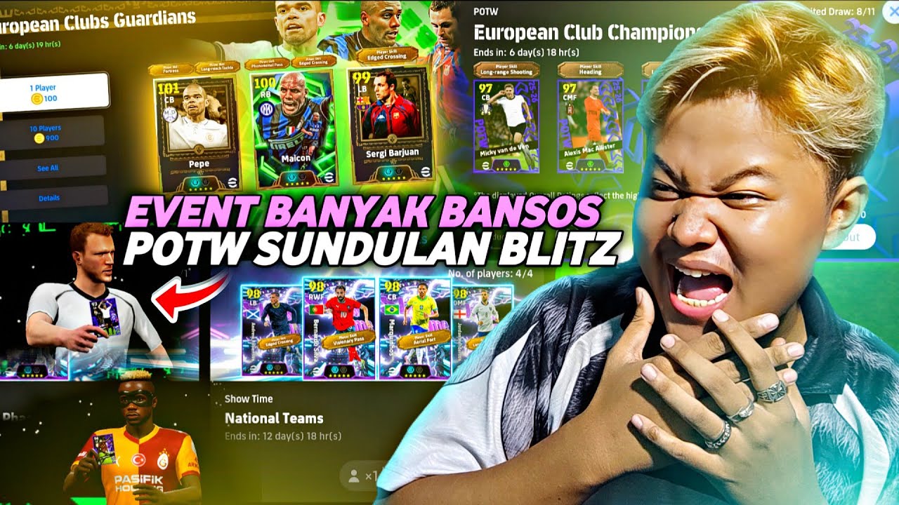 AKHIRNYA YANG DITUNGGU!! BANSOS SHOWTIME, PEPE EPIC & POTW BLITZ CURLER HEADER EFOOTBALL 2026 MOBILE