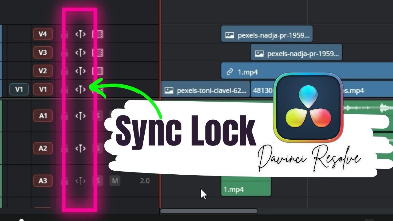 Sync Lock: Auto Sync Layers During Trimming in DaVinci Resolve 22.2