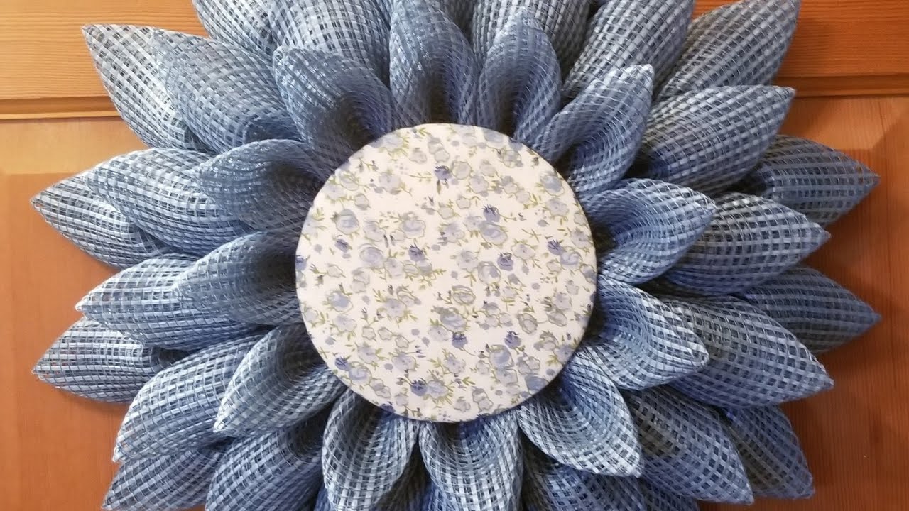 Farmhouse Sunflower Wreath created with Reverse Star Trek and Star Trek Petals on a small UITC board