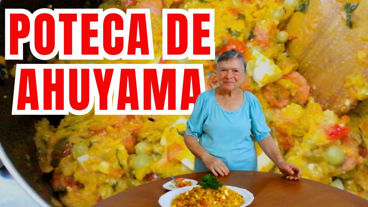 😍 C&oacute;mo PREPARAR POTECA de AHUYAMA | RECETA CASERA F&Aacute;CIL de PREPARAR