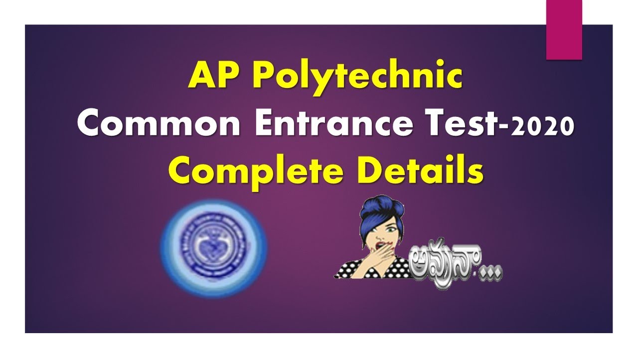 #Polycet                                   AP Polytechnic Common Entrance Test-2020 Complete Details