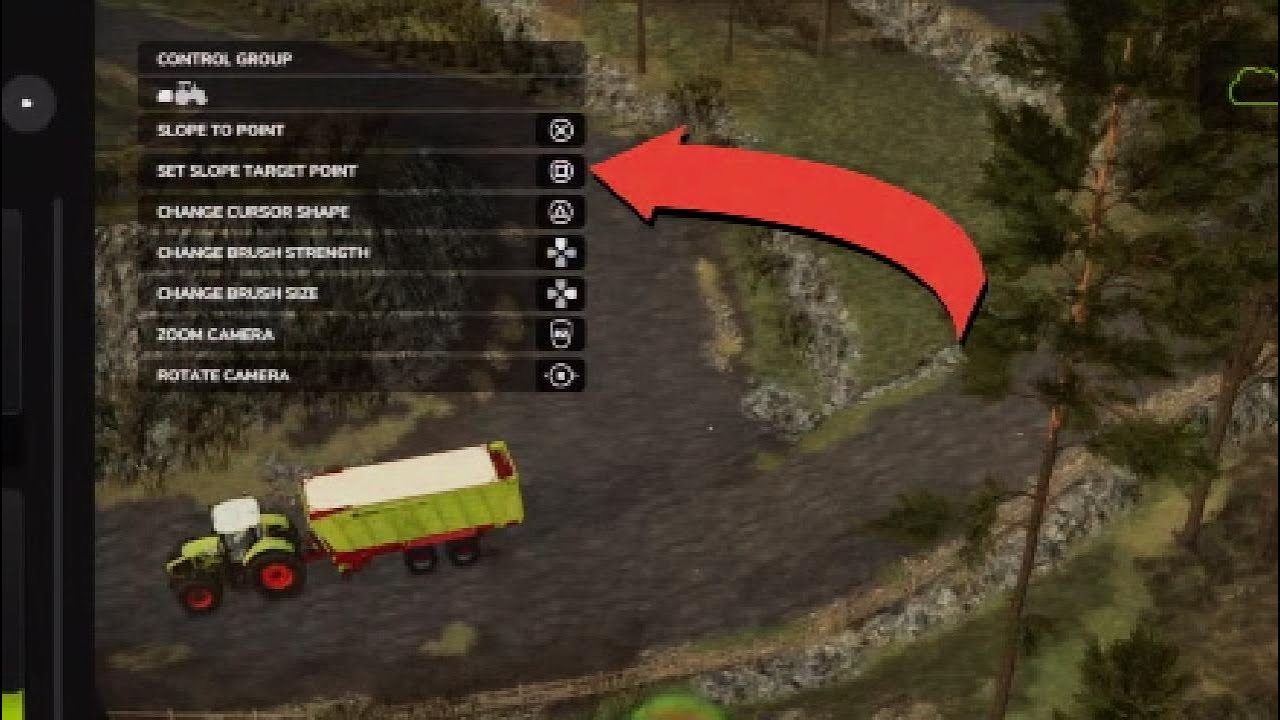 Farming Simulator 25 using the sculpting tool and updateing the farm