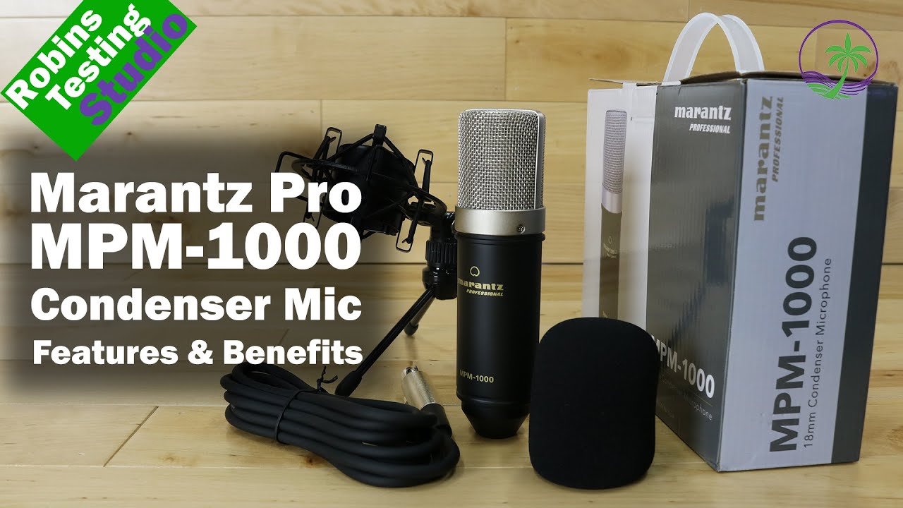 Звуковой тест конденсаторного микрофона с большой диафрагмой Marantz MPM-1000