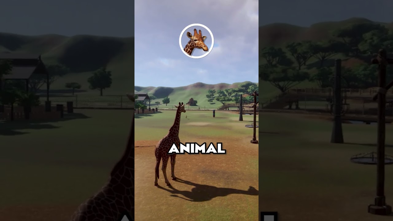 🦒 СТАНЬ ЖИВОТНЫМ в Planet Zoo! | Обучающее видео Planet Zoo #шорты #planetzoo