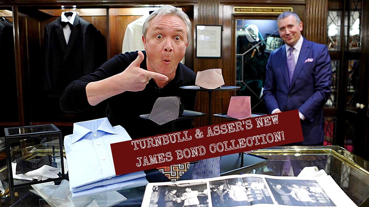 We get an EXCLUSIVE look at the new pieces in the Turnbull & Asser James Bond Collection!