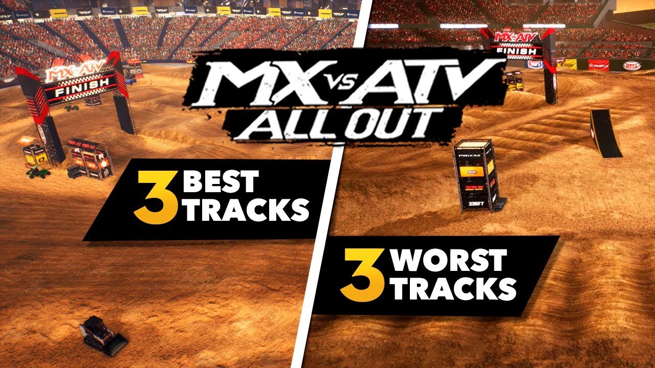 MX против ATV All Out — 3 лучших трассы и 3 худших трассы!