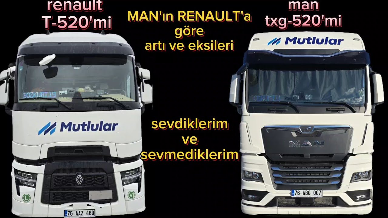 2023 RENAULT T-520'den 2025 MAN TGX-520'ye geçtik hata'mı yaptık🤔🤔🤔