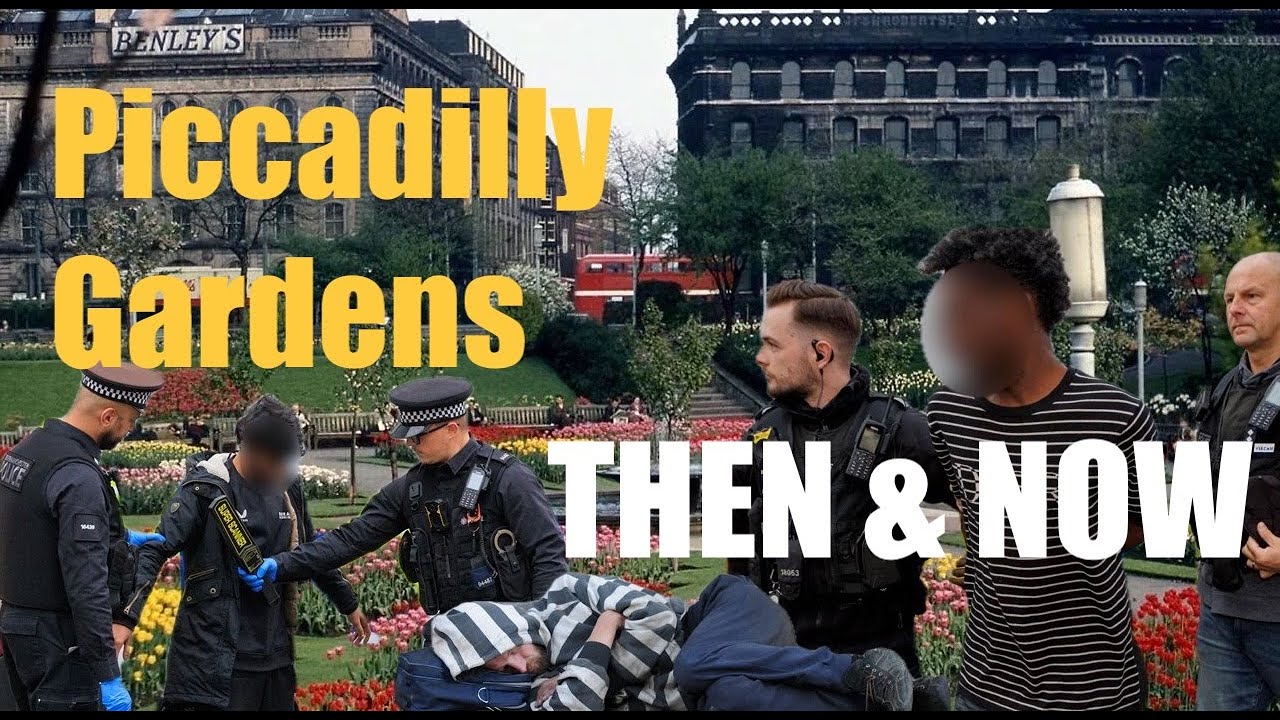 Piccadilly Gardens - Manchester - Then & Now 1960 to 2026