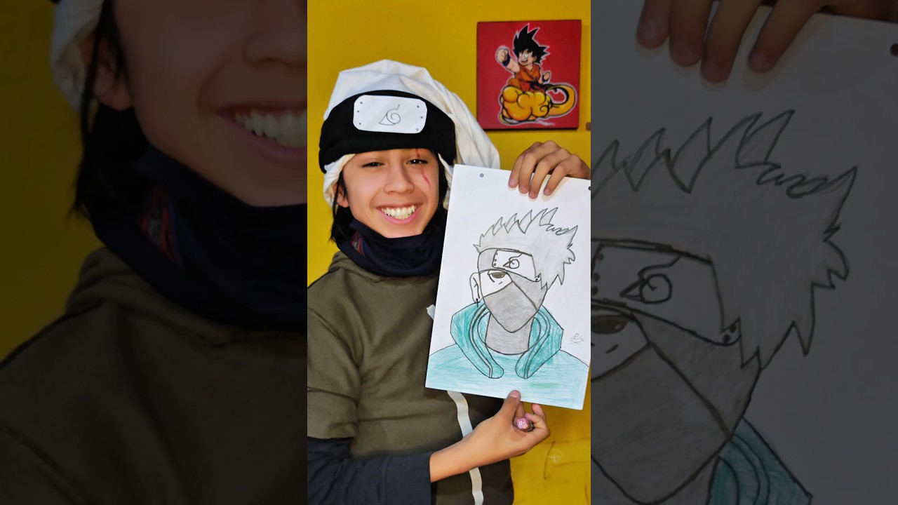 REHICE MIS PRIMEROS DIBUJOS DE KAKASHI😱✏️ Cu&aacute;l les gust&oacute; m&aacute;s?🤔 Los leo👀 #dibujo #drawing #kakashi