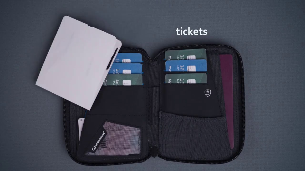 Lifeventure RFiD Mini Travel Wallet