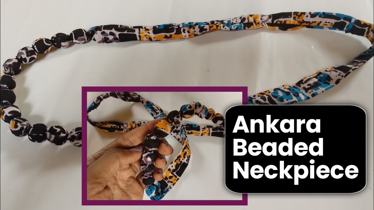 DIY Ankara Beaded Neckpiece | Step-by-step guide #afrocentric #necklace #ankara #accessories #diy