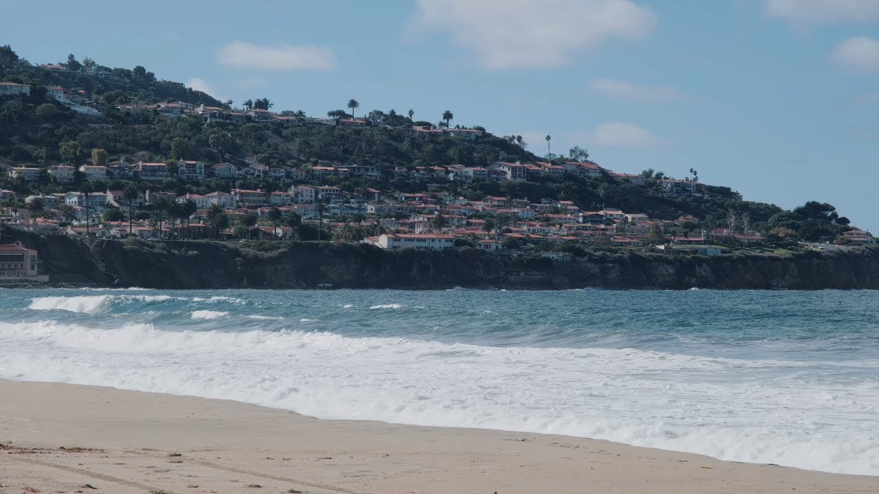 Torrance beach waves music | 1 hour 4K relaxing