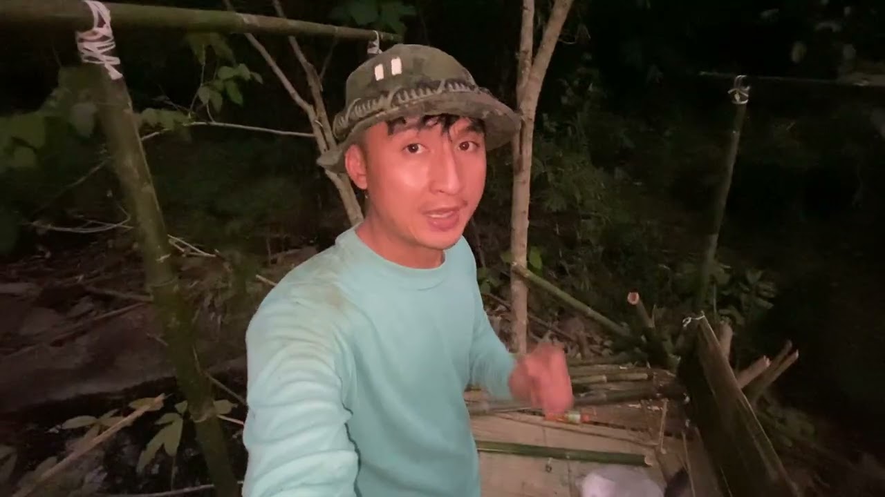 อีก1วันของการมานอนที่พักขอนไม้ ต่อเติมเสริมที่พักให้น่าอยู่