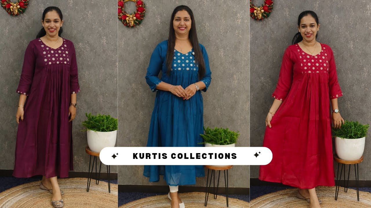 Beautiful Soft Silk Kurti's Collections ✨ || 𝐆𝐋𝐈𝐓𝐙𝐈𝐍𝐃𝐈𝐀 FASHIONS 🛍