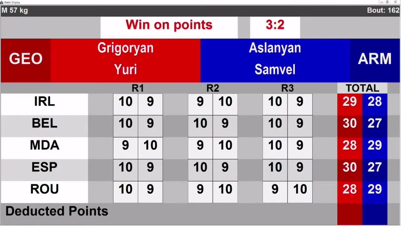 20-08-2023 (57Kg) MARIBOR EUBC BOXING  Schoolboys RED Grigoryan Yuri GEO VS BLUE Aslanyan Samvel ARM