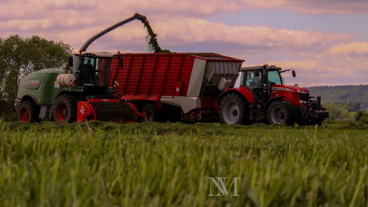 1.Schnitt 2025 Fendt Katana65,Fendt724 scr & Massey Ferguson 7624