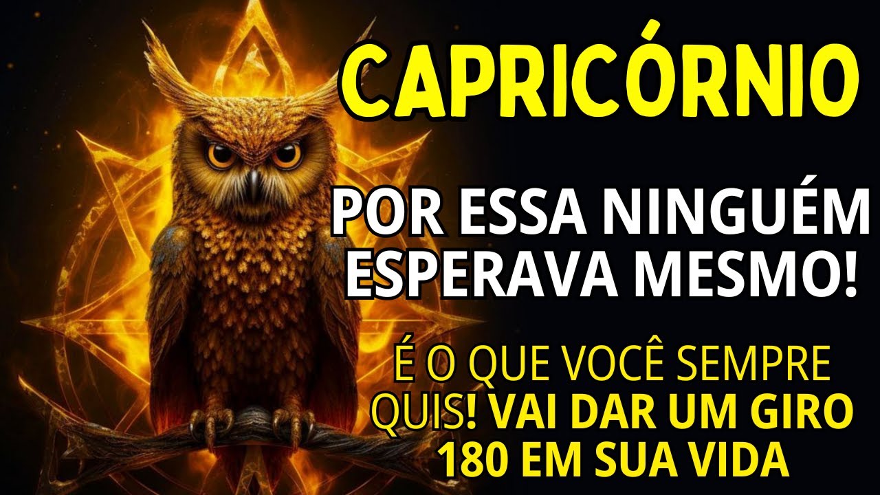 CAPRIC&Oacute;RNIO ♑ UM HOMEM MADURO COM MUITO DINHEIRO SE APROXIMANDO😱 O QUE VOC&Ecirc; SEMPRE QUIS! O IMP&Eacute;RIO