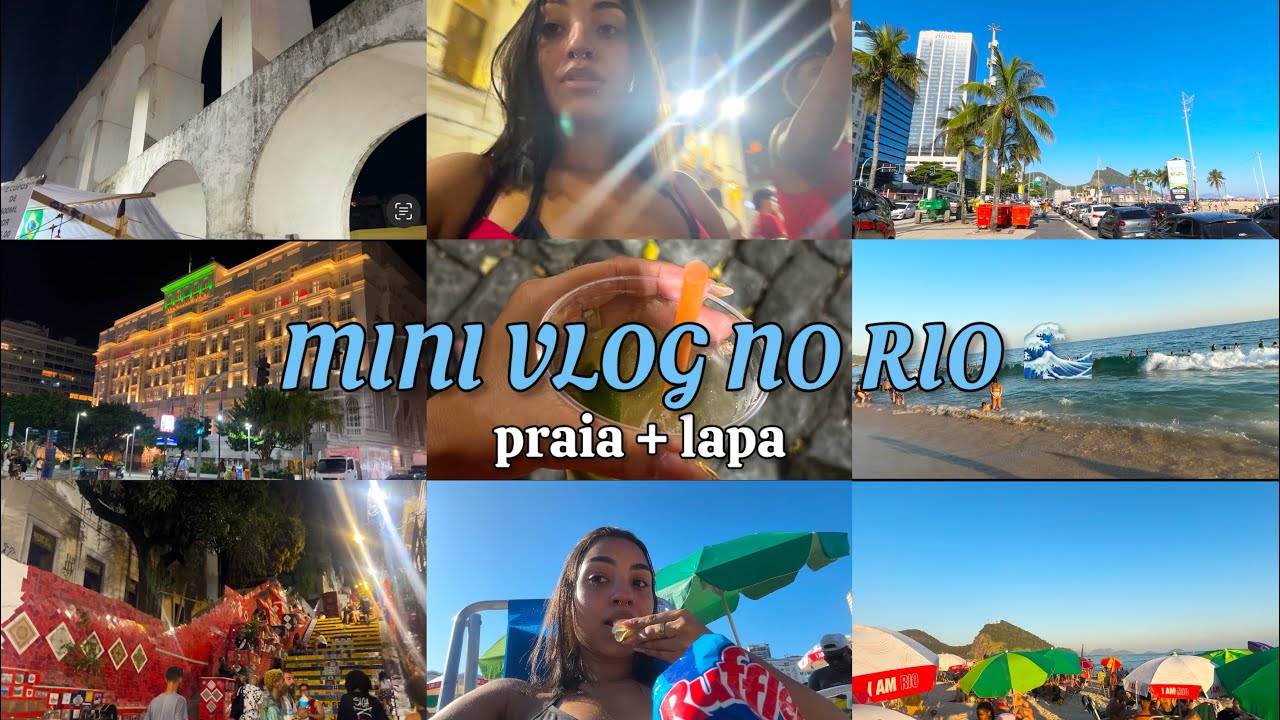 mini vlog no RJ | praia do leme, lapa e escadaria selarón 