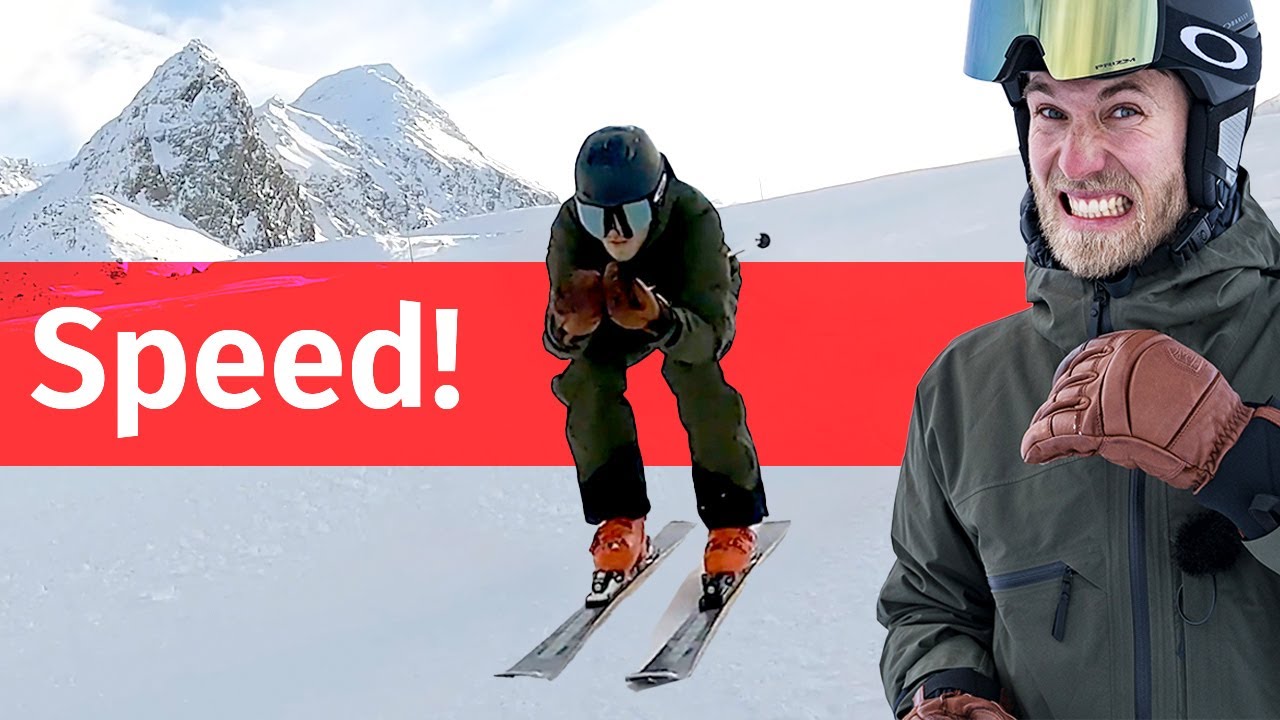 8KM Skifahren ohne Pause: Talabfahrt Hochgurgl UNCUT