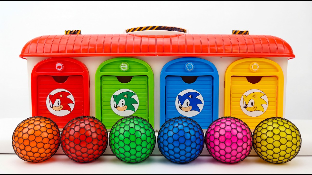 Satisfying Garage | How I Made 4 Color ASMR Balls OF Mixing Rainbow Beads AND Cutting ASMR