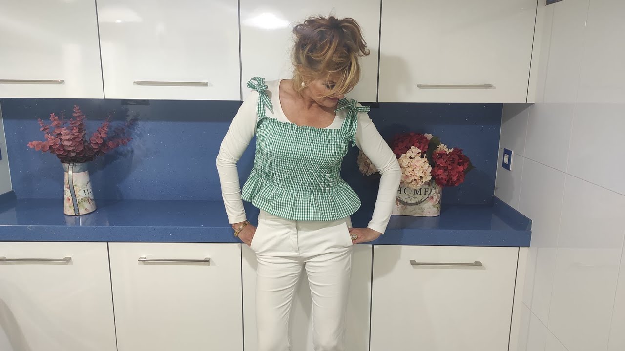 Top crop con hilo elástico (DIY)