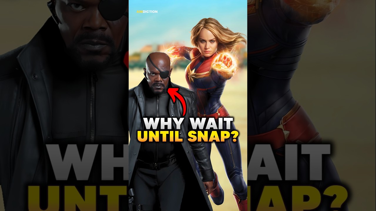 Why Fury Only Called Captain Marvel During the Snap? #avengers