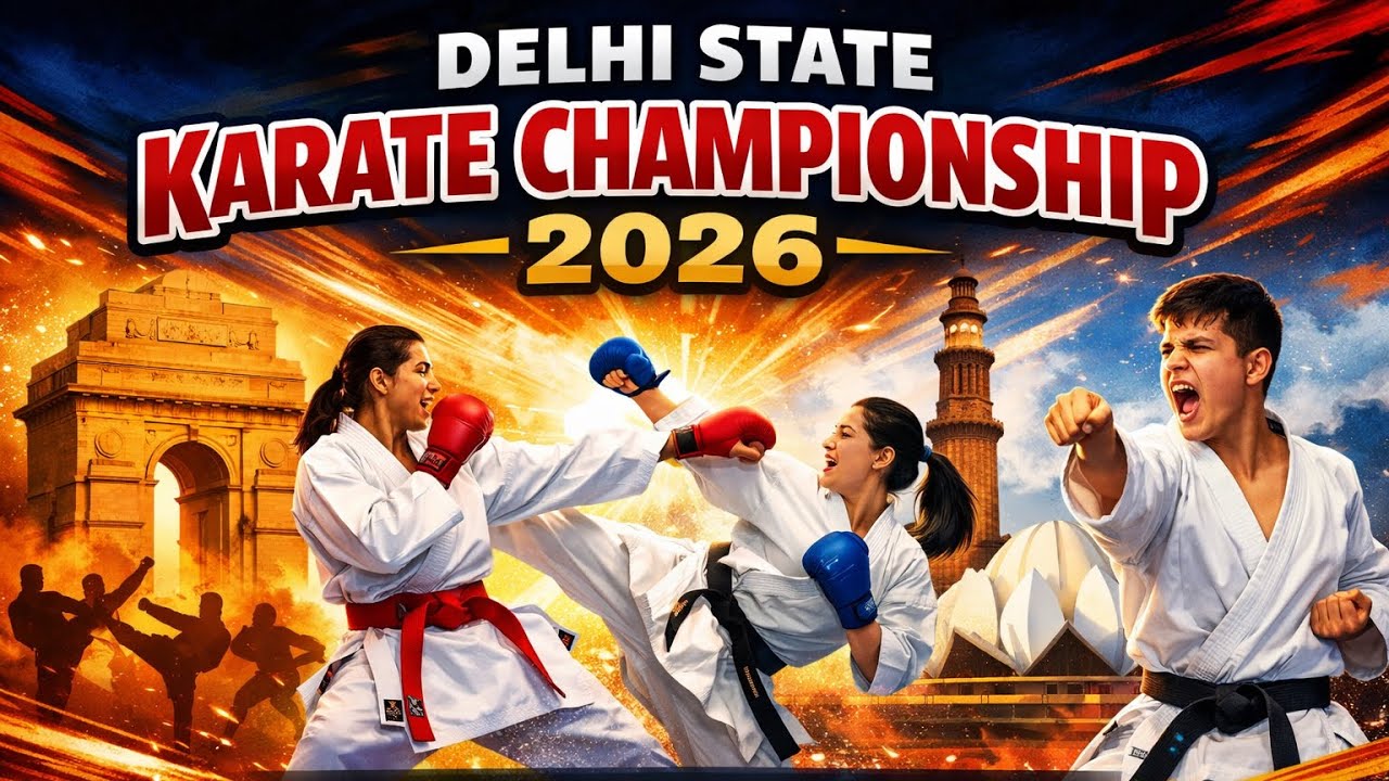Delhi state karate championship 2026 : All events of Day  
