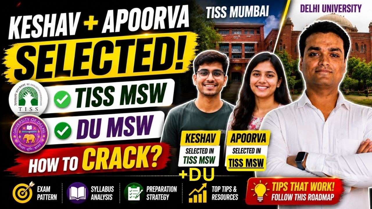 🔥 keshav + Apoorva Selected in TISS MSW 2026 | Student Success Story