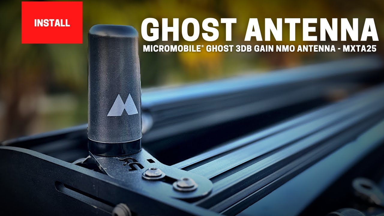 Upgrading My Midland MXT575 with the MicroMobile Ghost 3dB Gain NMO Antenna.