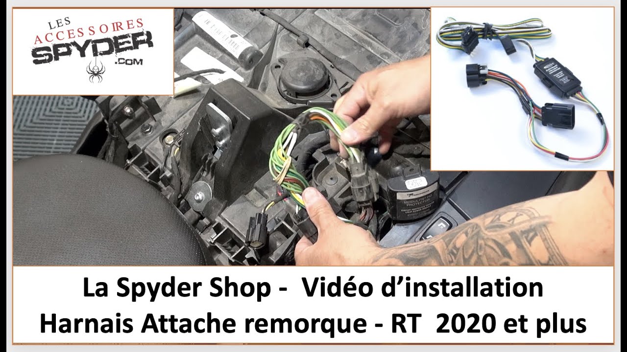 Installation Harnais  RT Can Am Spyder 2020 et plus  -  Comment passer le harnais - La Spyder Shop