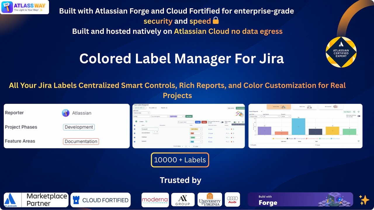 How to color and manage labels in Jira with best practices : Colored Label Manager-App Overview