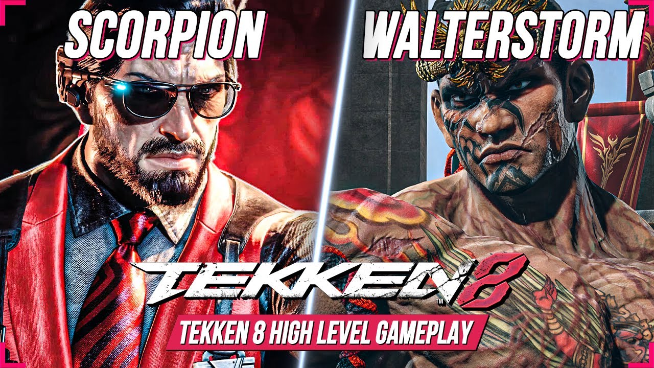 TEKKEN 8 ⚡ Скорпион (ВИКТОР) против Уолтера Шторма (ФАХКУМРАМ) 💪 Геймплей высокого уровня в T8