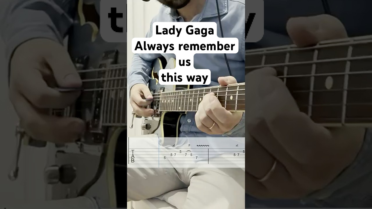 Lady Gaga - Always Remember Us This Way Guitar Cover & Tabs
