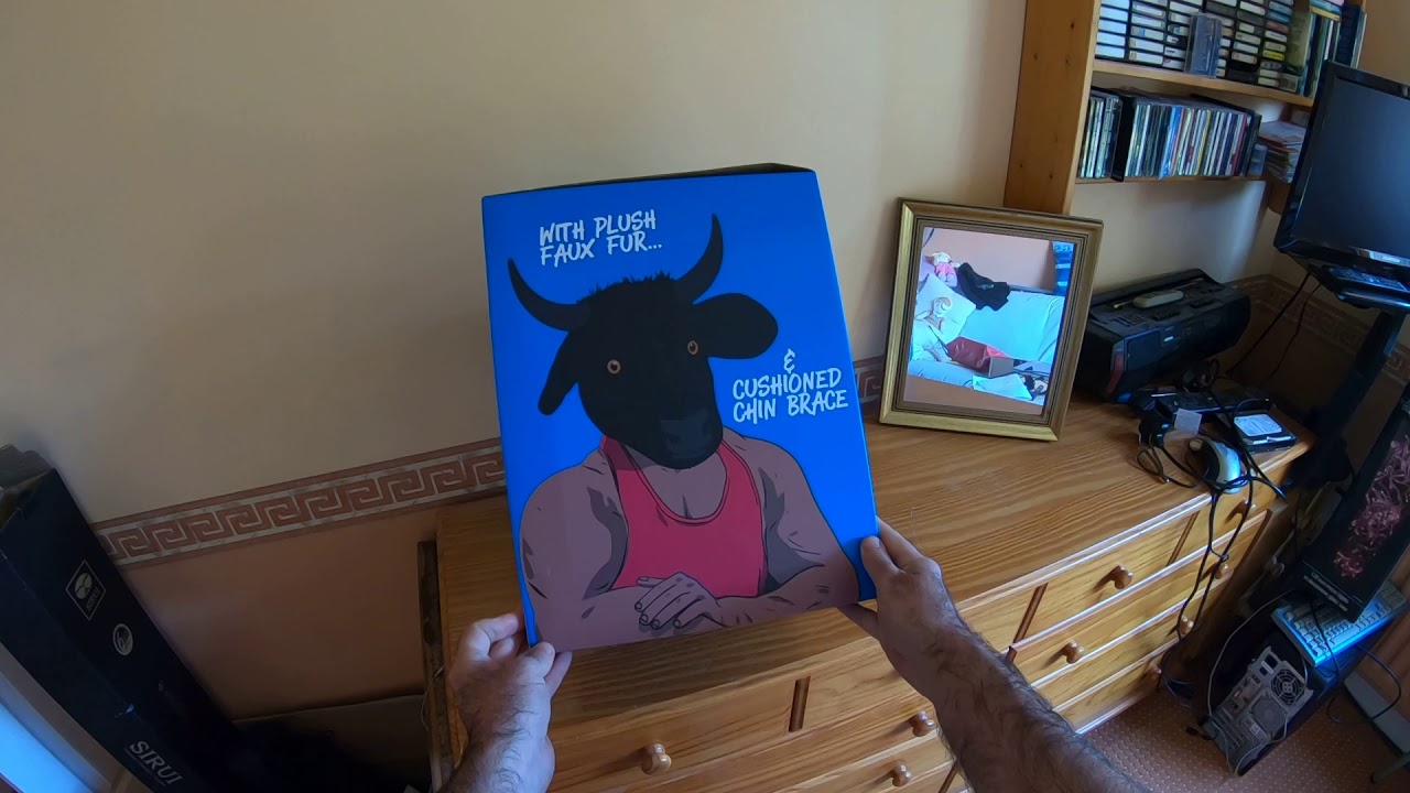 ASMR show: what this / unboxing cow head mask