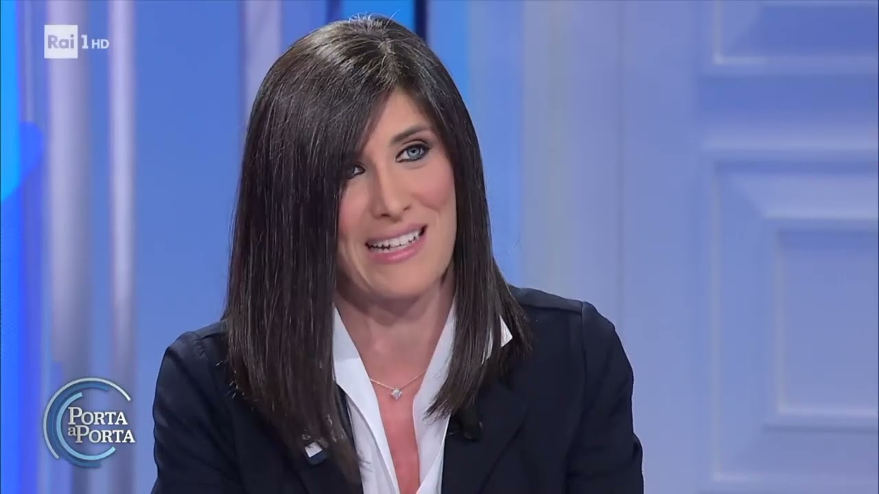 Chiara Appendino ospite a Porta a Porta - Rai1 - 08/03/2023