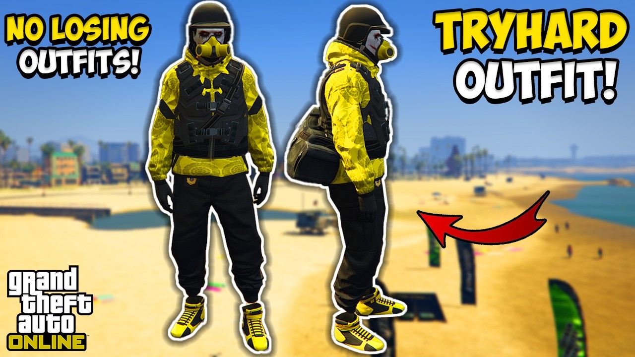GTA 5 ONLINE Black Joggers Modded Outfit With Race Shoes & Glitched Vest! (No Transfer)